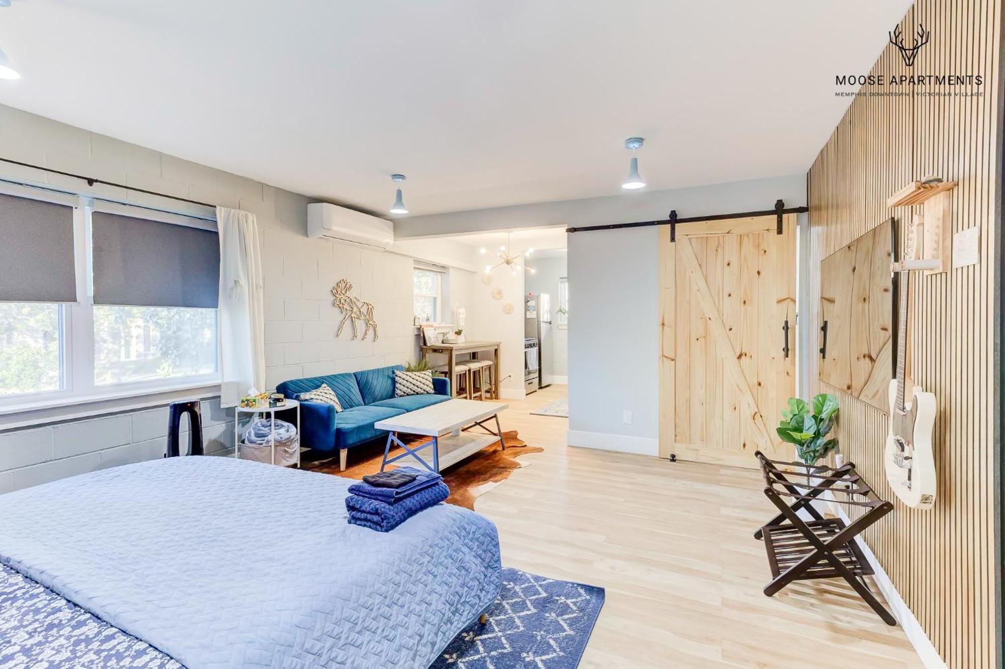 The Moose #7 - Instaworthy Studio With Amazing Views, Free Parking & Heated King Bed Memphis Luaran gambar