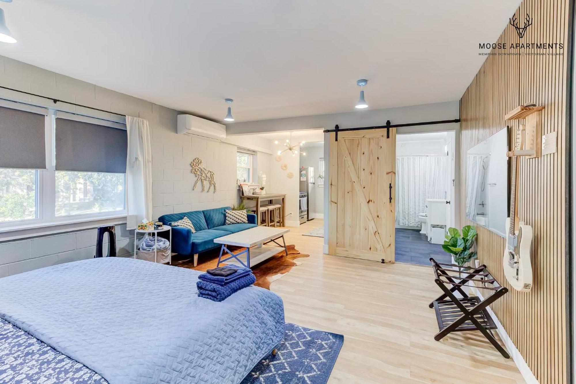 The Moose #7 - Instaworthy Studio With Amazing Views, Free Parking & Heated King Bed Memphis Luaran gambar
