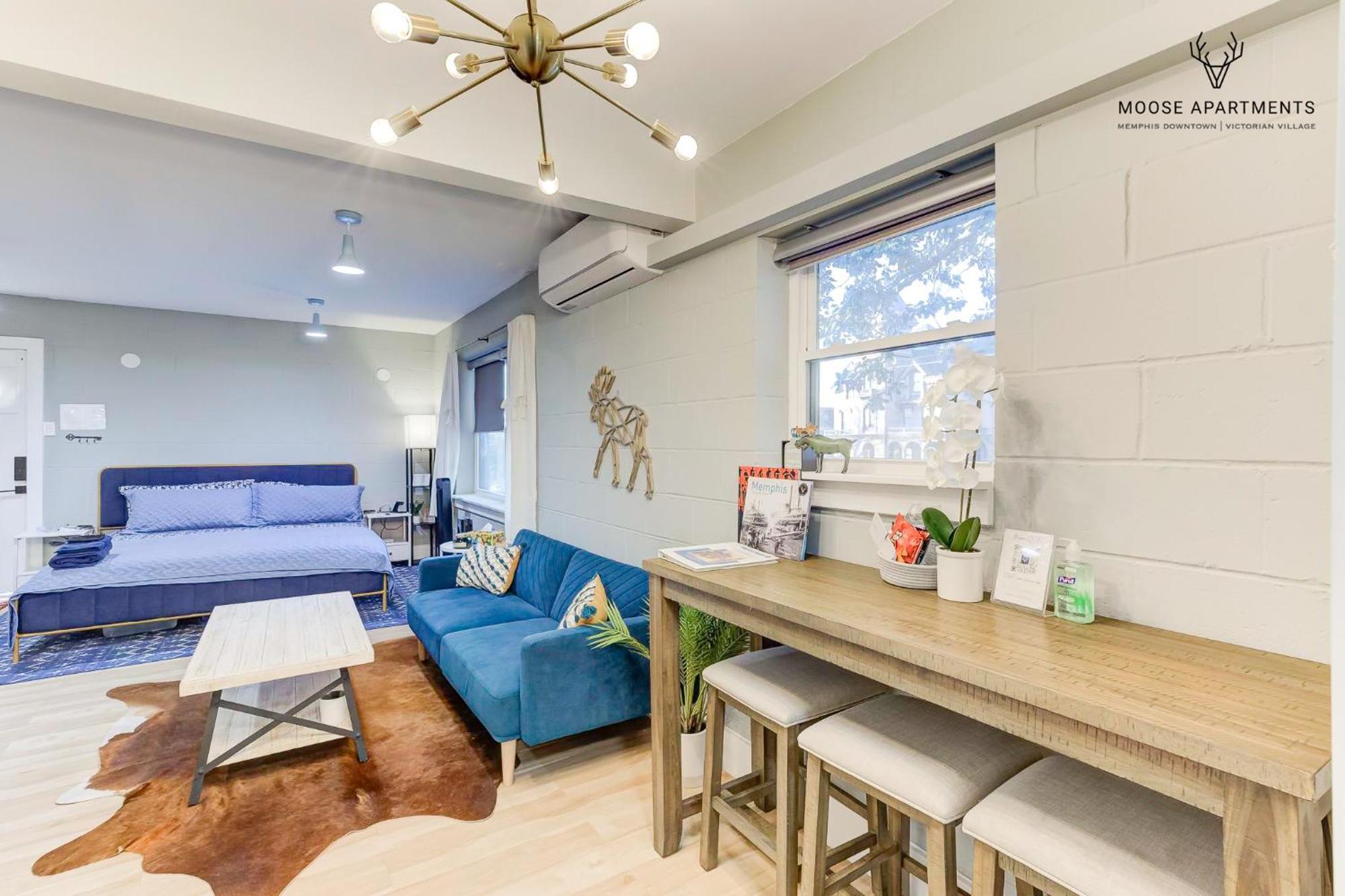The Moose #7 - Instaworthy Studio With Amazing Views, Free Parking & Heated King Bed Memphis Luaran gambar
